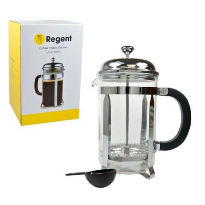 Coffee Plunger with Chrome Frame 900ml