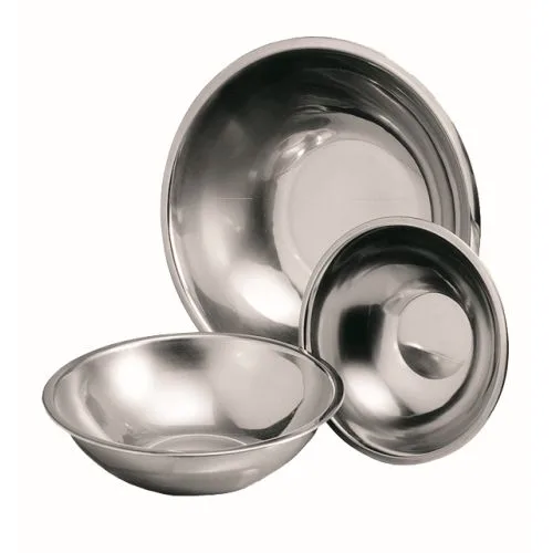 Stainless steel round bowl for commercial kitchens