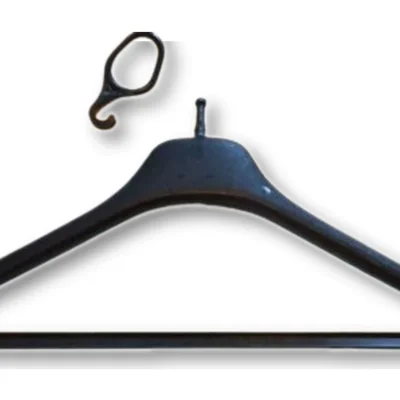 Anti-Theft Plastic Hanger Black 44cm with hook