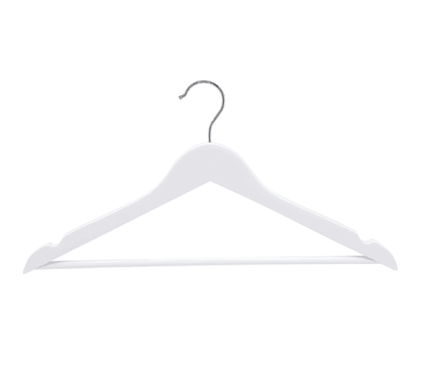 Coat Hangers Wooden White