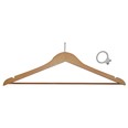 Anti Theft Wooden Male Hanger Natural 44cm