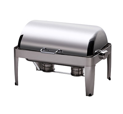 Chafing Dish IBIS Rectangular Roll Top 18/10 Stainless Steel - 8Lt