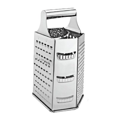 Grater Heavy Duty Stainless Steel Tapered- 6 Sided
